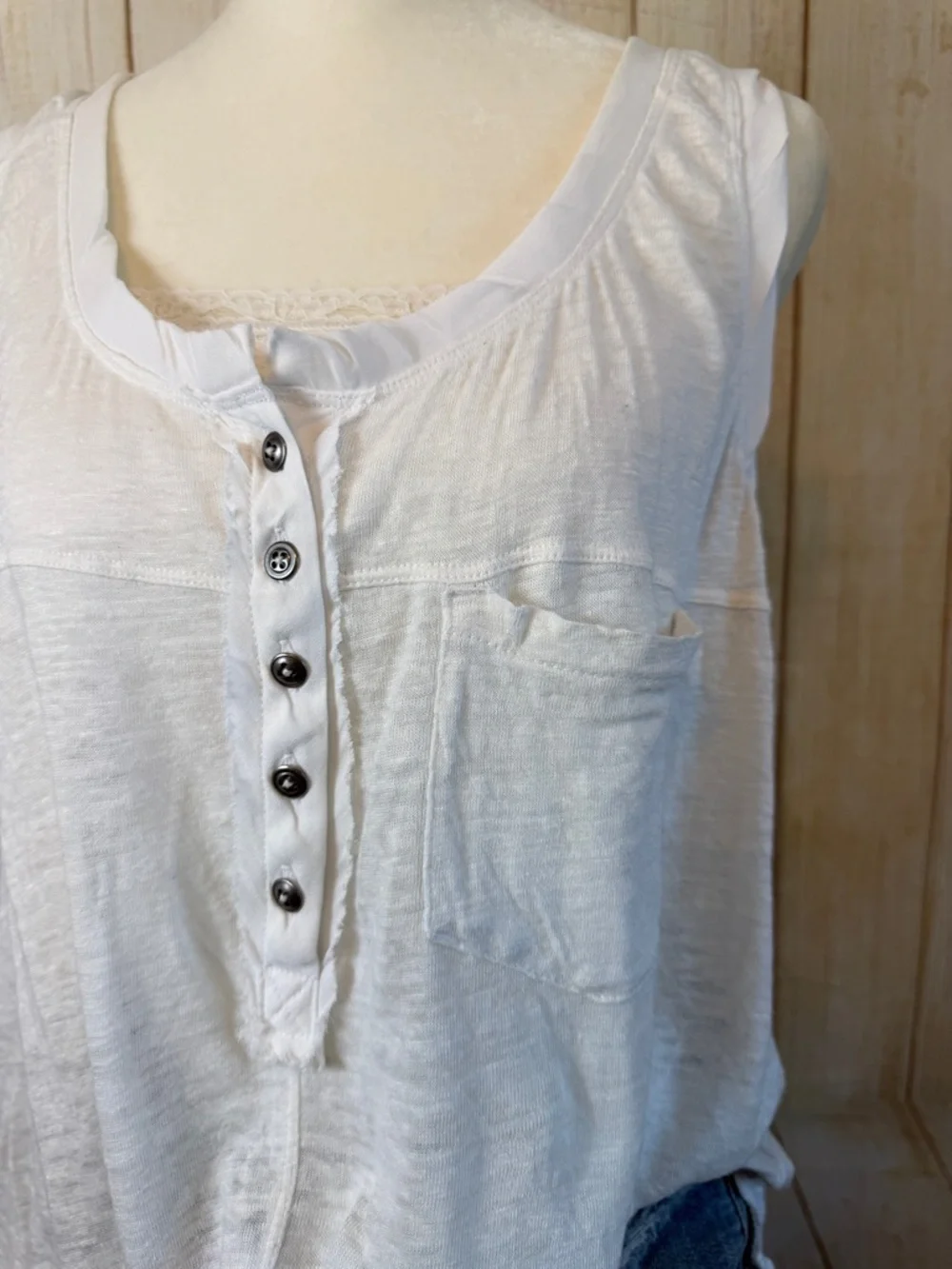 Free People Linen Traveler Tank top -small